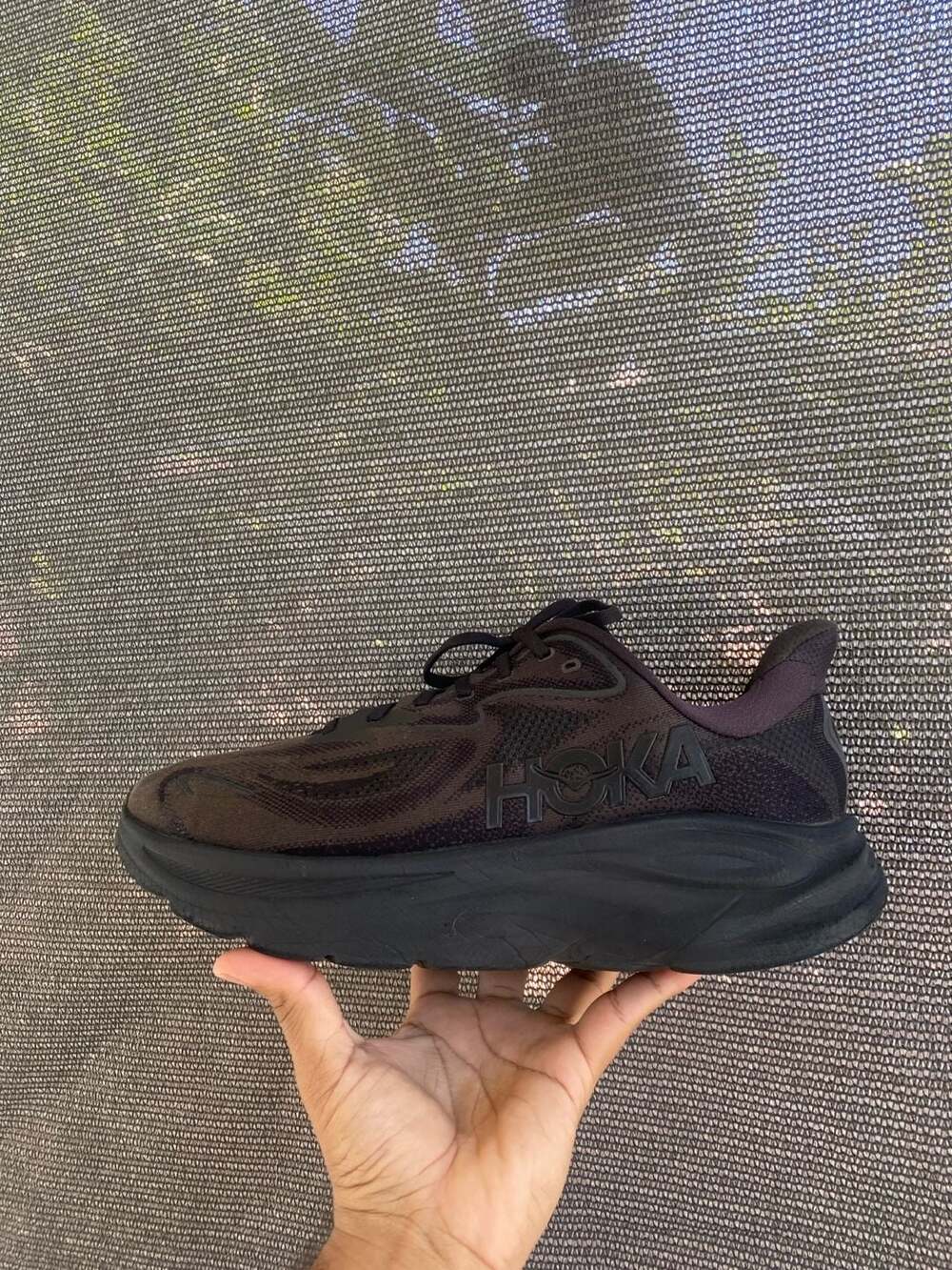HOKA Clifton 10 Running Shoes Black/Black
